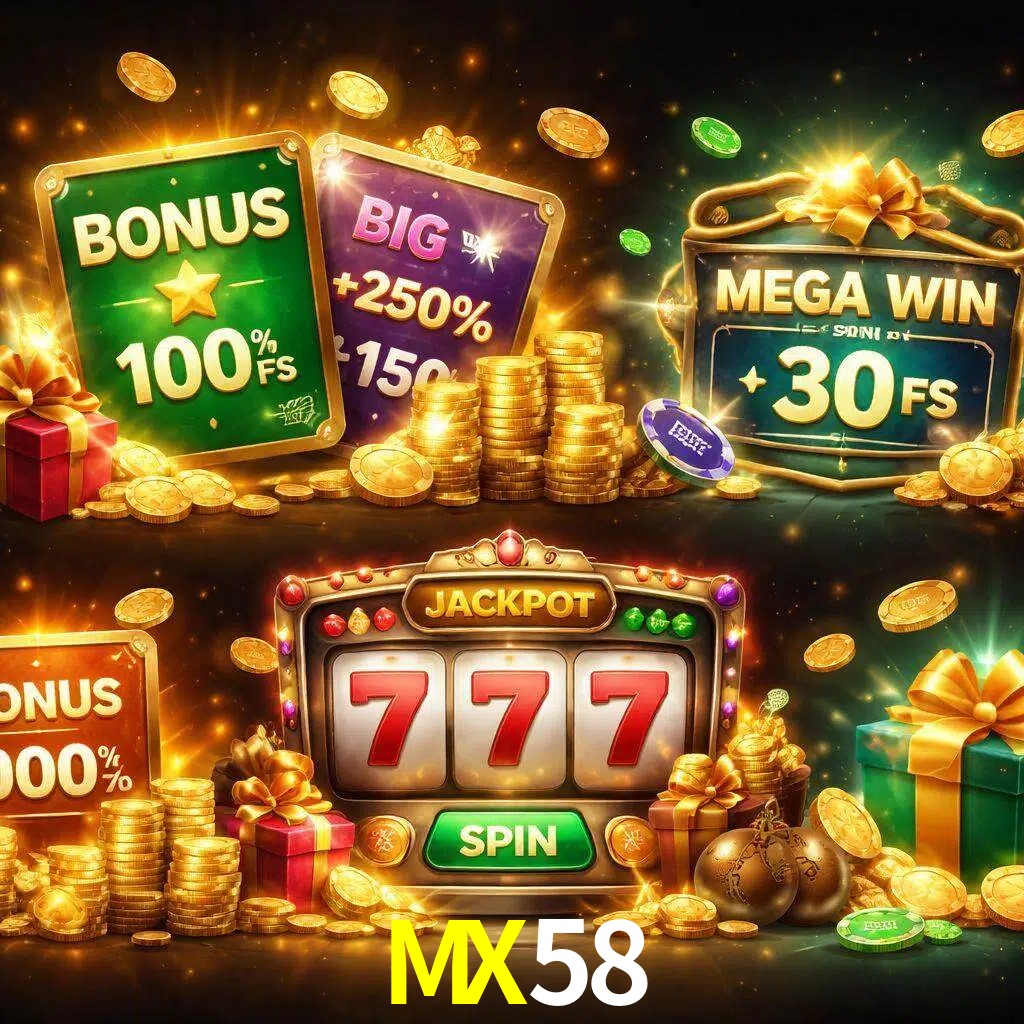 Tipos de bonos MX58 incluyendo recompensas de bienvenida y promociones continuas